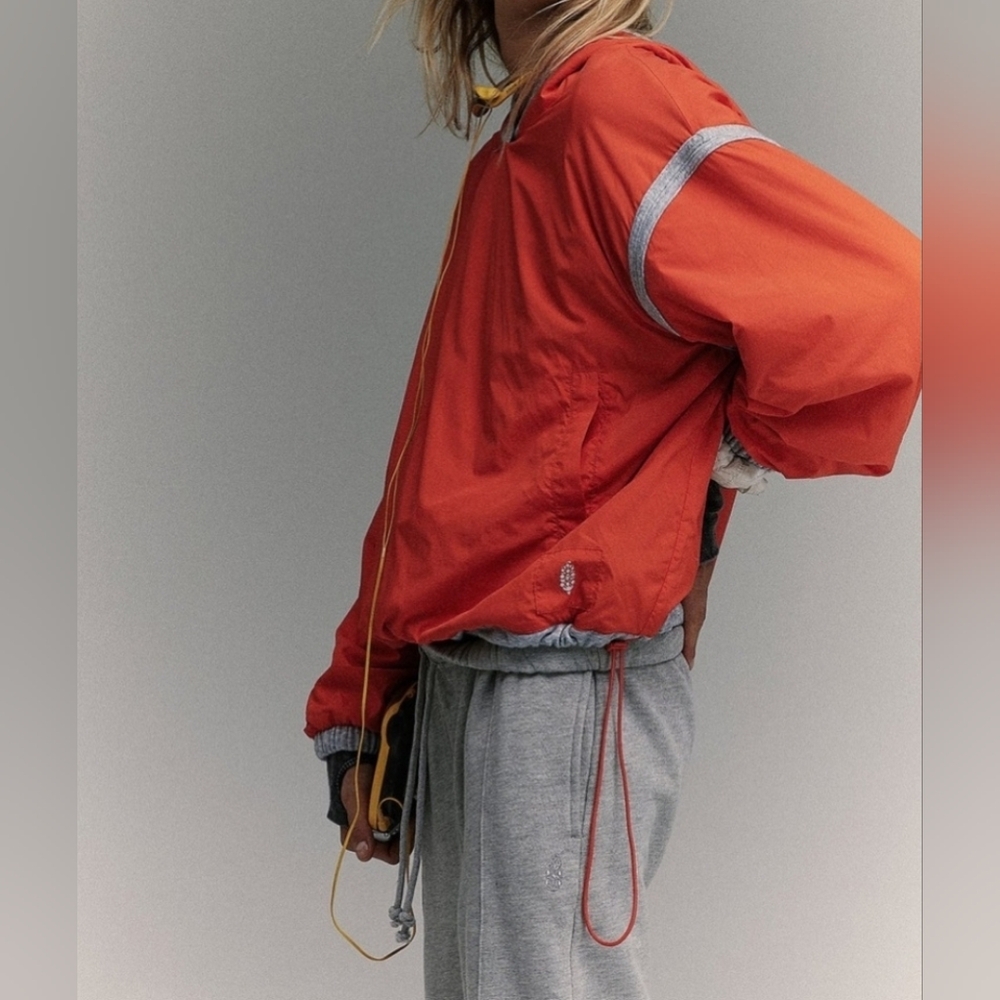 FP Movement Don't Back Down Nylon Pullover/Mandarin Red - Picture 2 of 16